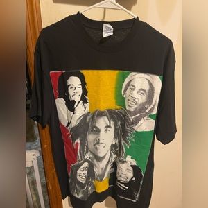 Bob Marley Faces T Shirt Size XL